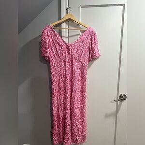 Old Navy Pink and White Floral Top